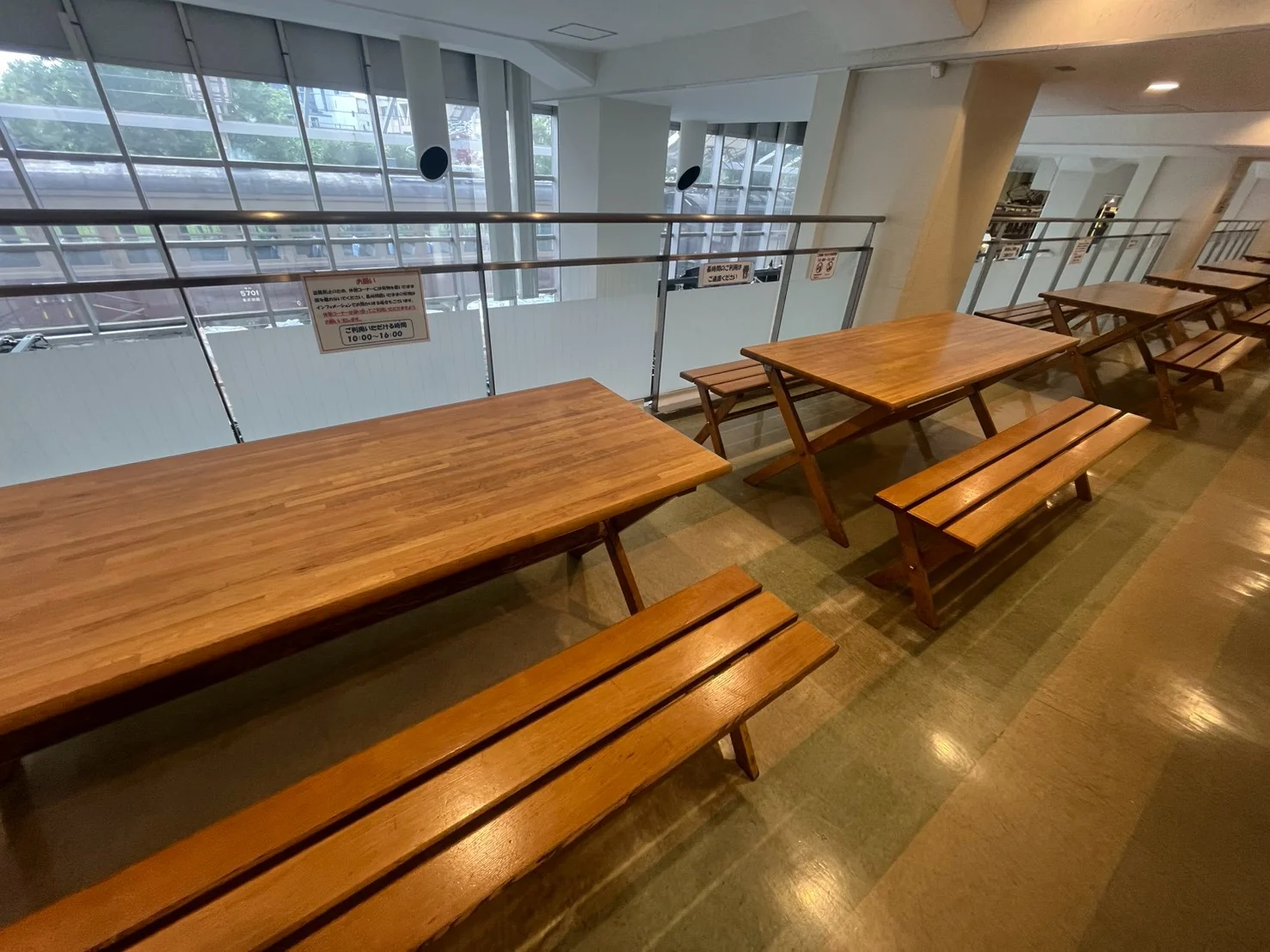 東武博物館2階の休憩コーナー